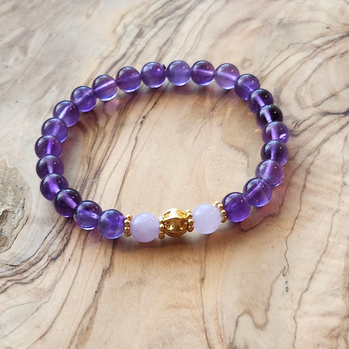 Deep Purple AMETHYST BRACELET in a Gift Box