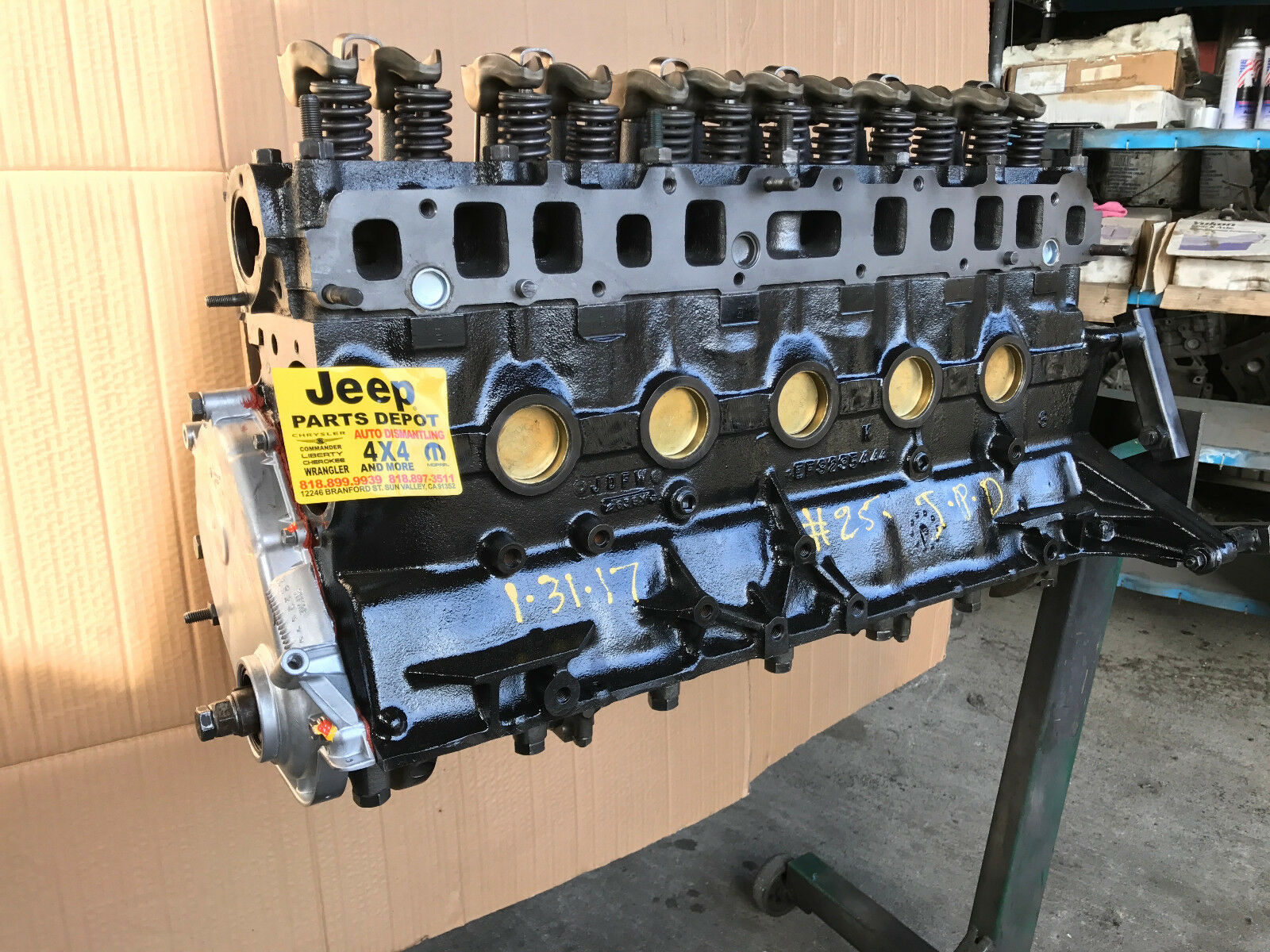 1987-89 JEEP WRANGLER YJ MOTOR  ENGINE AMC REBUILT WARRANTY REMANU –  Jeep Parts Depot
