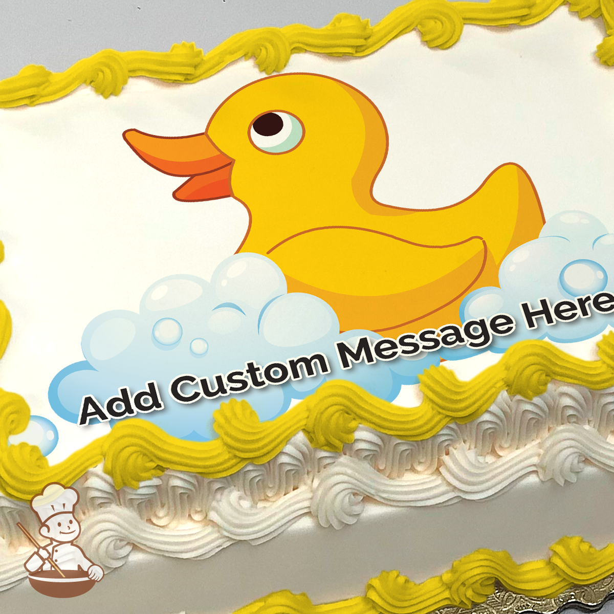 Quack Quack Rubber Ducky Photo Cake | Freedom Bakery