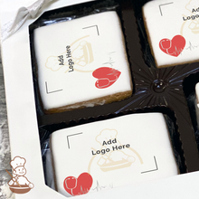 Load image into Gallery viewer, Heart Beats for our Medical Heroes Logo Cookie Large Gift Box (Rectangle)