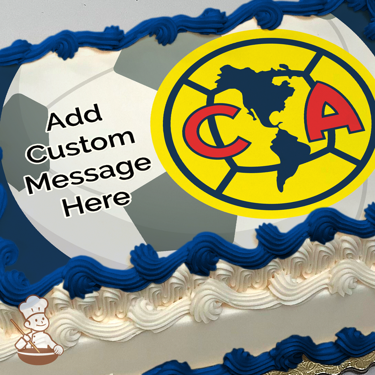 Club America FC Photo Cake | Freedom Bakery