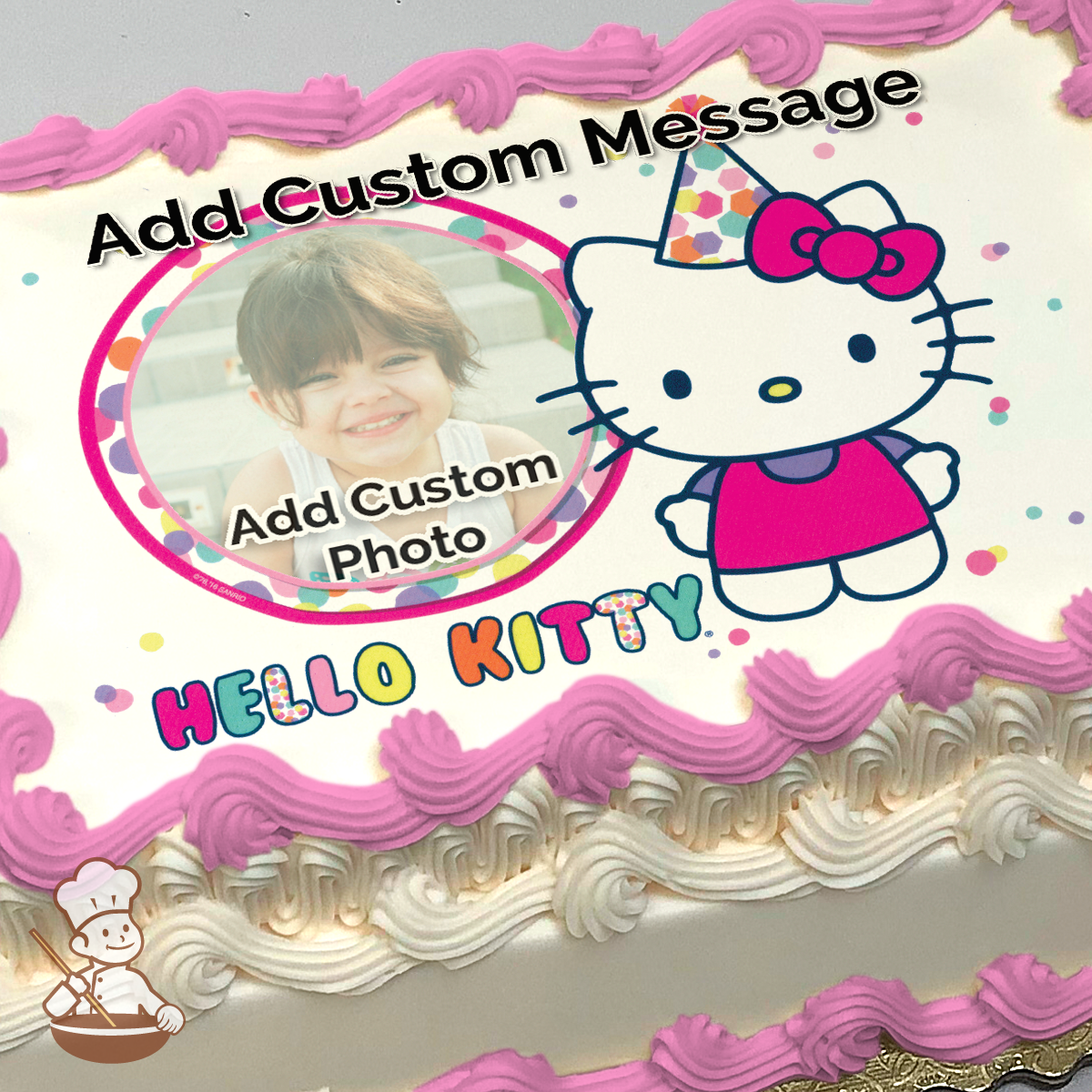 Hello Kitty So Much Fun Custom Photo Cake | Freedom Bakery