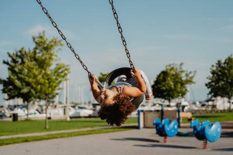 How to trust your instinct Child on Swing Loolyn Super Mumma