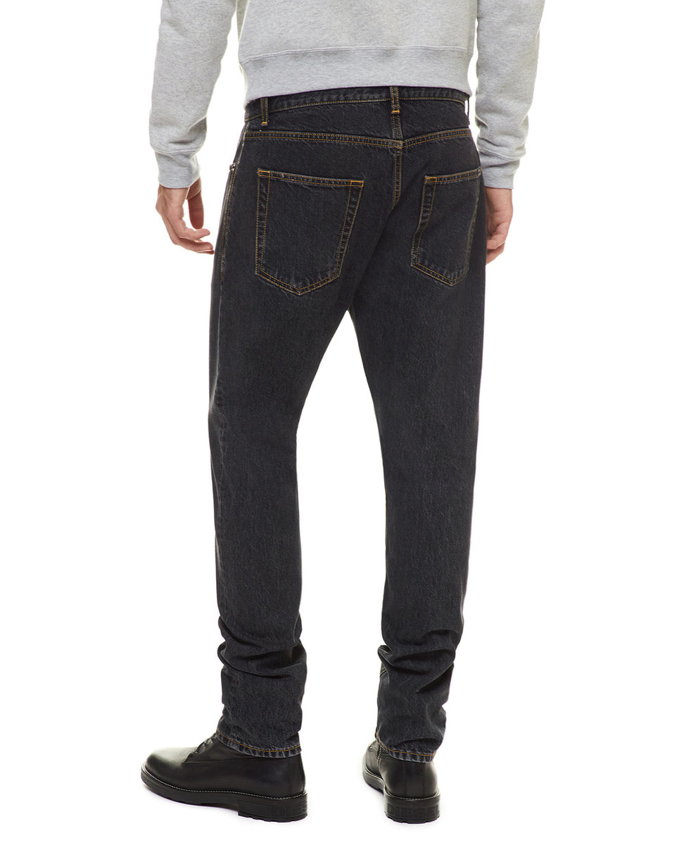 Saint Laurent Paris Grey D27 Straight Fit Jeans – Balewink