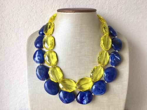 Cleopatra Chunky Hand-knotted Blue Lapis Flat Spike 19 Inch Necklace –  strungoutonpearls