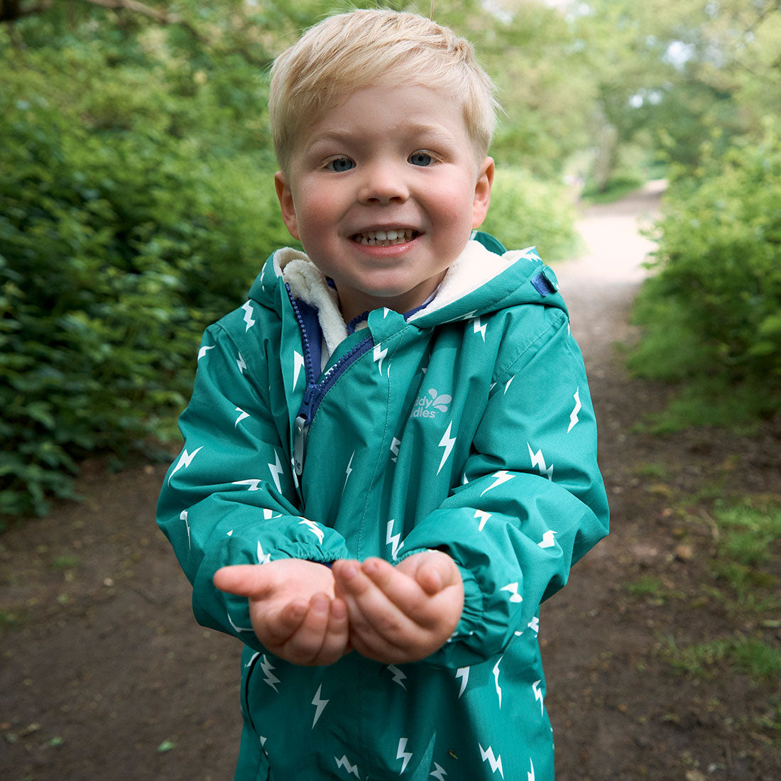 3 in 1 Scampsuit | Green Lightning | Muddy Puddles Kids Waterproofs ...