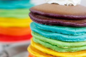 rainbow pancakes