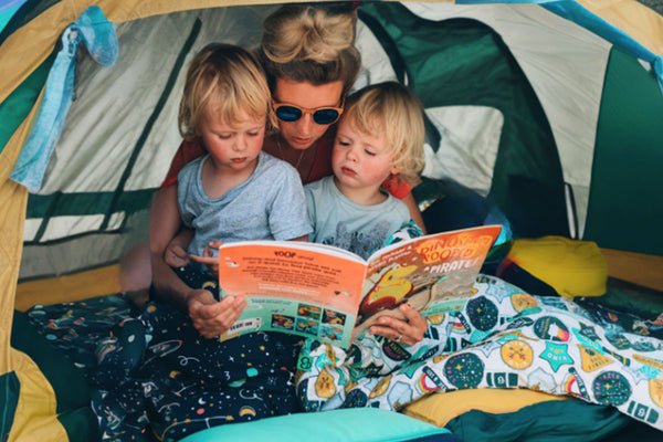 story time in tent