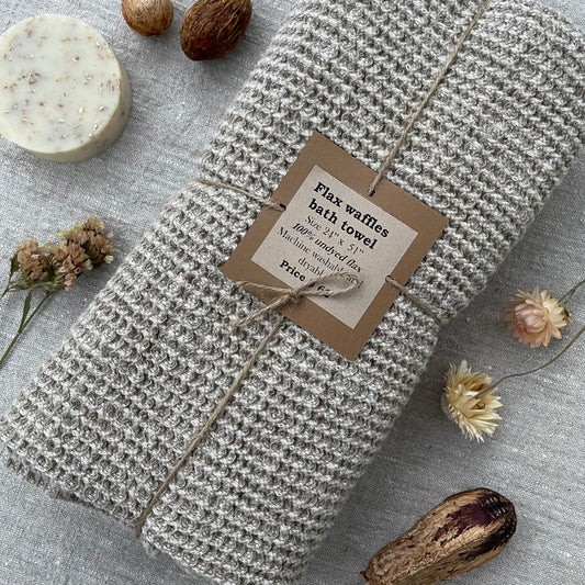 Flax Waffle Hand Towel