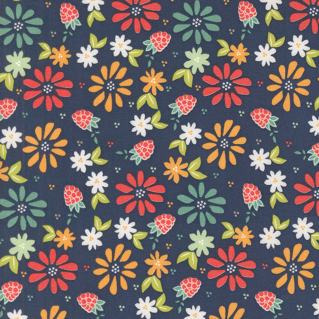 Raspberry Summer Spring Berries Blueberry 37690 20 by Sherri and Chelsi- Moda- 1/2 Yard