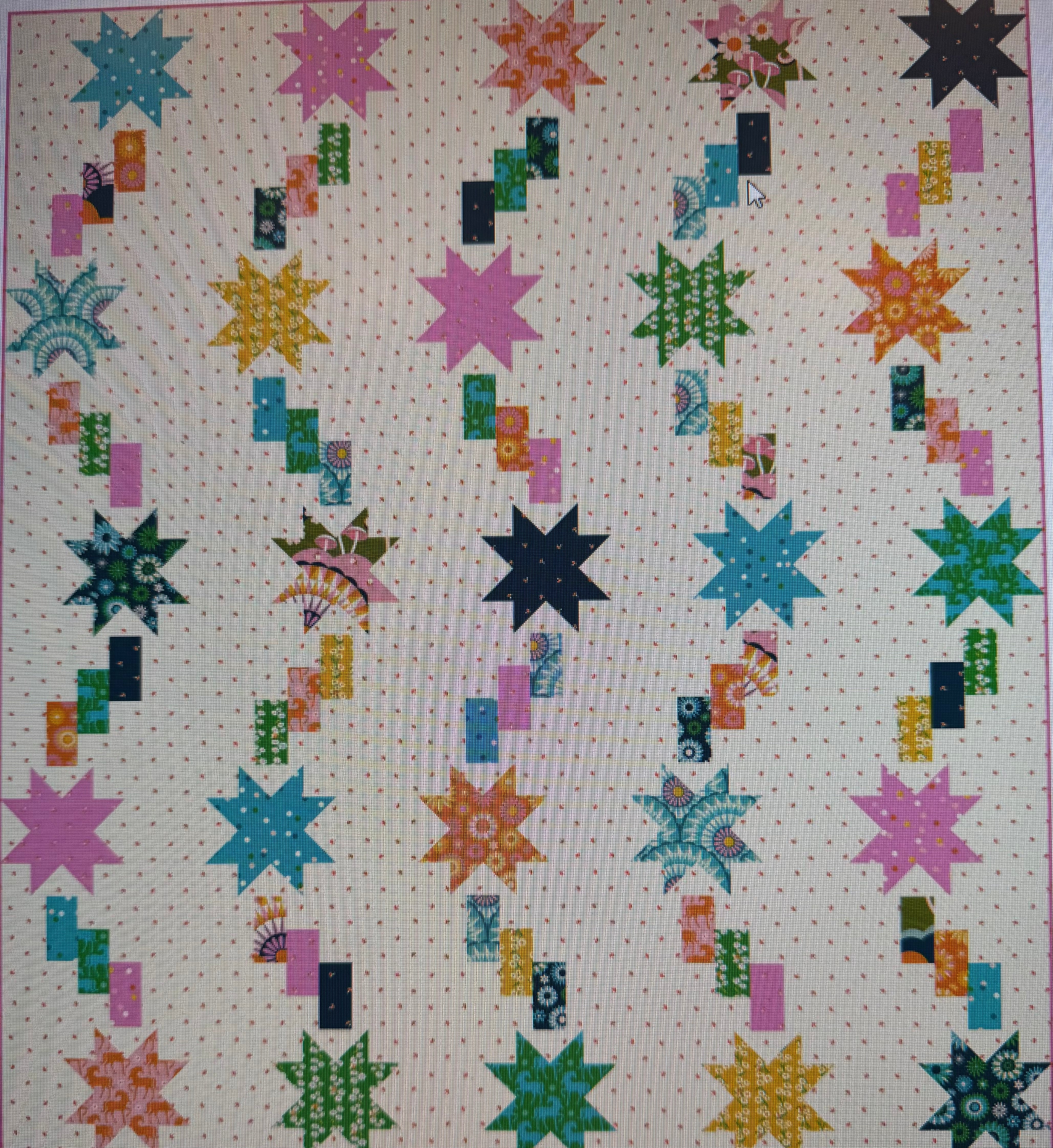 Fairy Dust Quilt Kit using Carousel by Melody Miller for Ruby Star Society - Moda- 64" X 72"