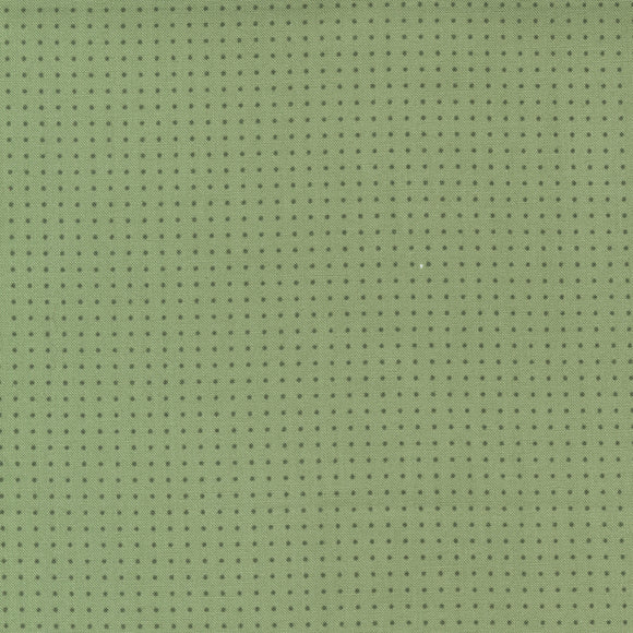 Dwell Pin Dot Grass 55276 17  by Camille Roskelley- Moda- 1 Yard