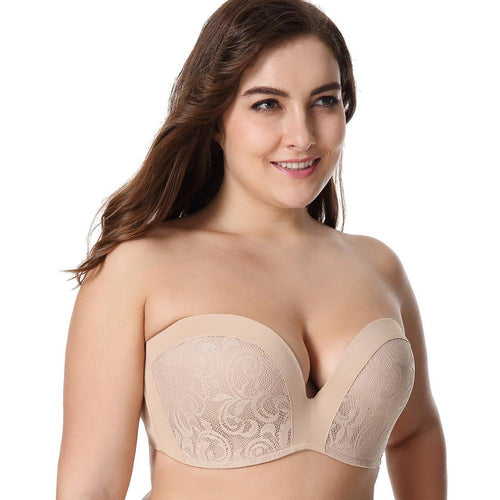 Lace Top Strapless Push Up Sexy Bra For Women Small Breast Seamless  Invisible Bras Underwear Without Strap Lady Cotton Brassiere LJ200821 From  9,76 €