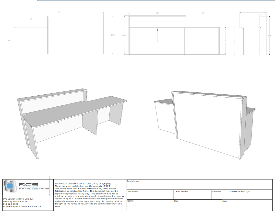 ada reception counter