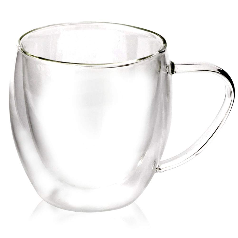 clear glass mugs