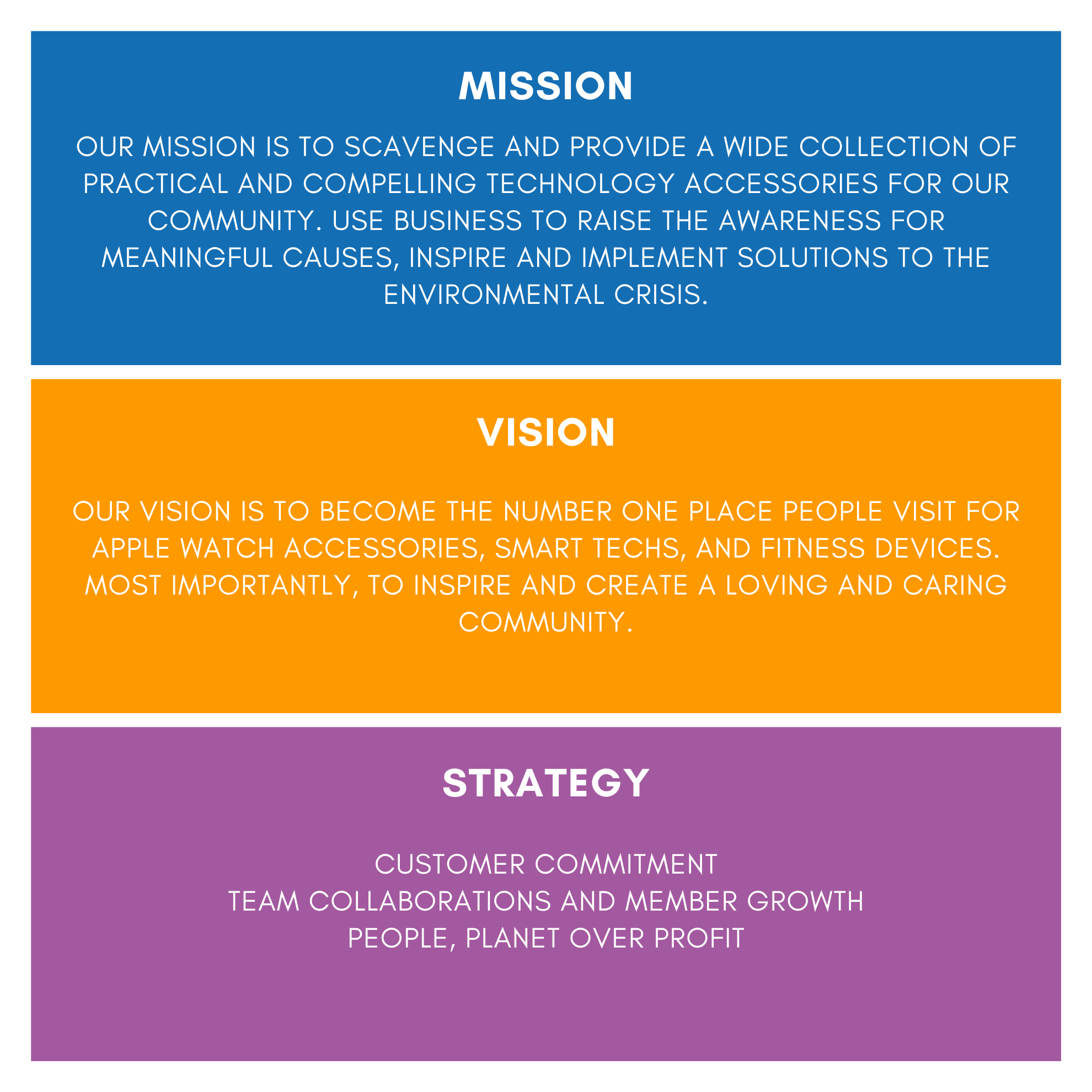 Mission, Vision, and Strategy | 800X