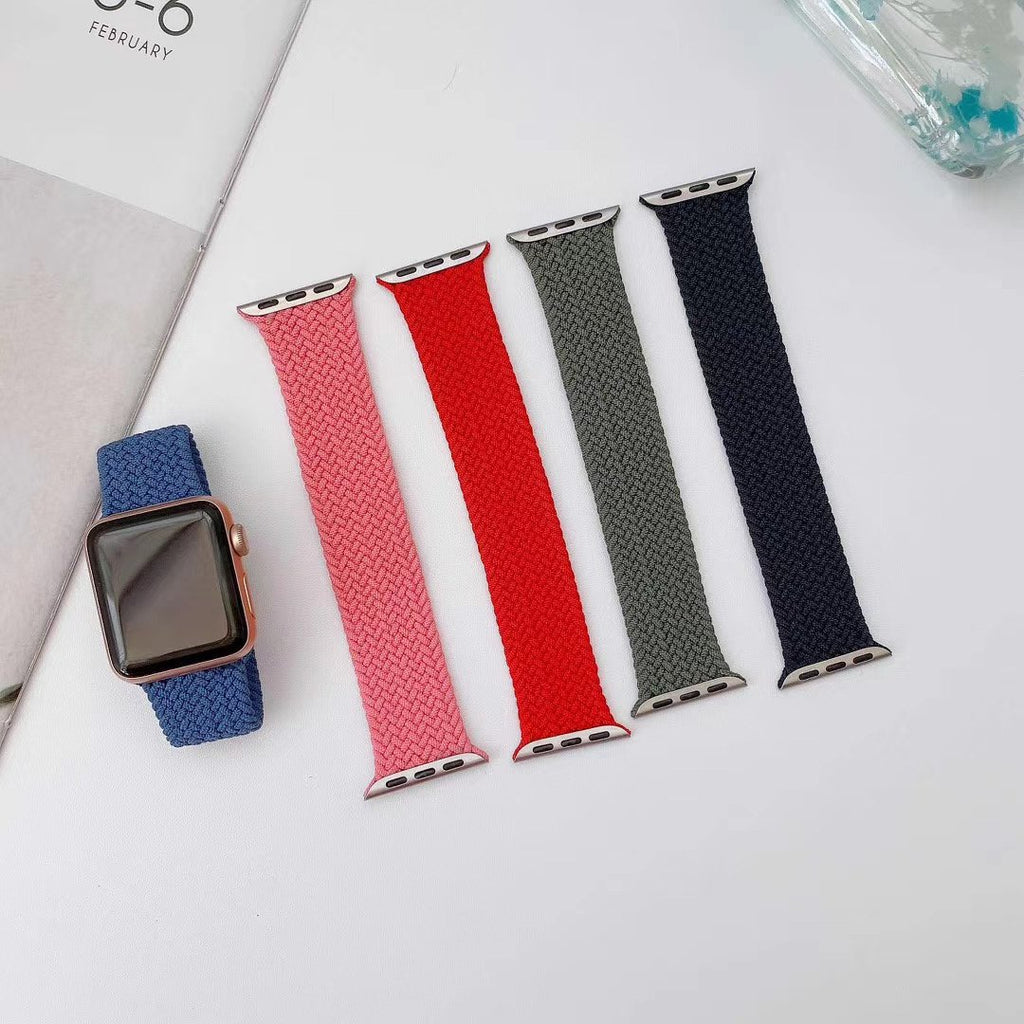 Fully Braided Elastic Strap for Apple Watch