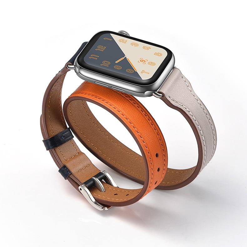 Genuine Leather Double Tour Loop for Apple Watch