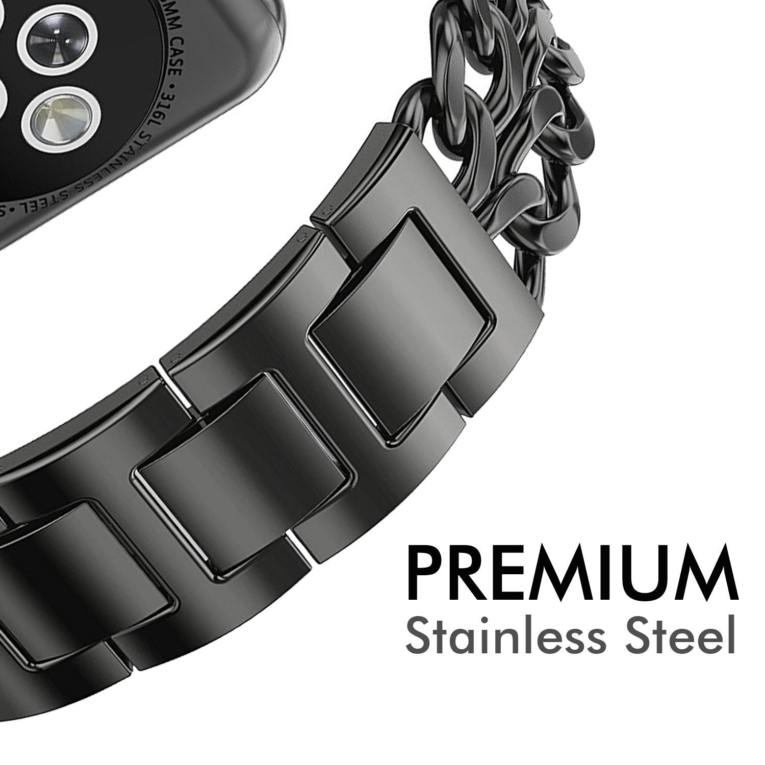 Stainless Steel Wristwatch Bracelet For Apple Watch