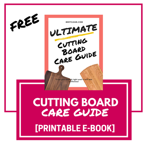 Free Cutting Board Care Guide Printable