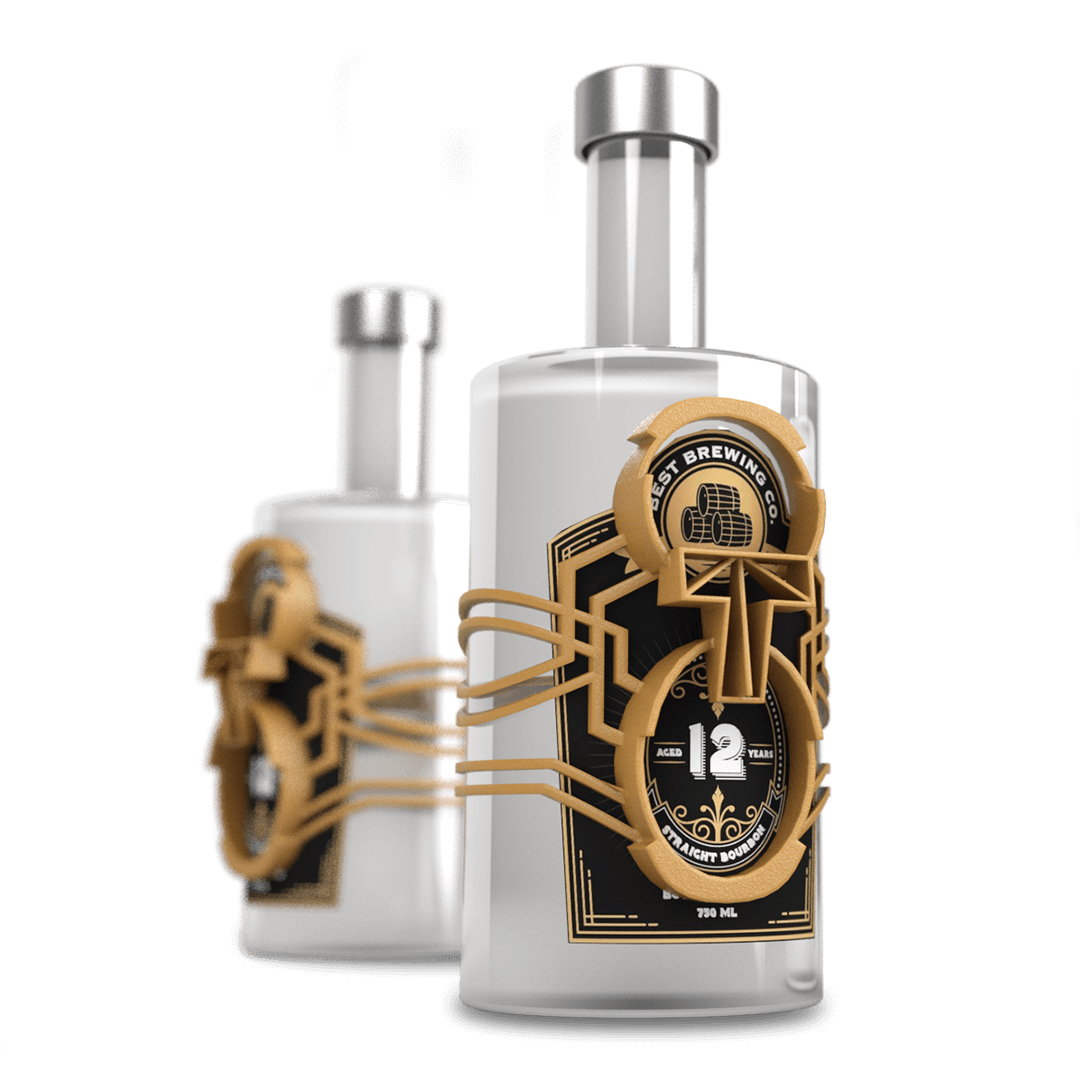 3D printed bottle sleeve created by our customized bottle sleeve factory Bottle customization - Custom bottle sleeves