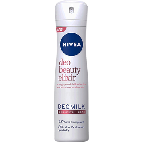 Zoeken Advertentie Turbulentie NIVEA Deo Spray Beauty Elixir Deomilk Sensitive 150ml (Nivea) — MezeHub