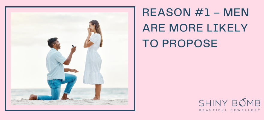 Reason #1 – Men are more likely to propose
