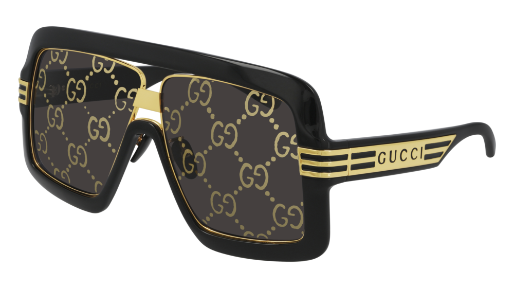 Gucci GG0900S Oversized Aviator Mirrored Sunglasses in Black – Designer  Daydream