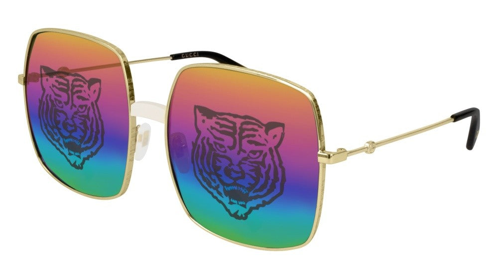 Gucci GG0414S Tiger Rainbow Mirrored 