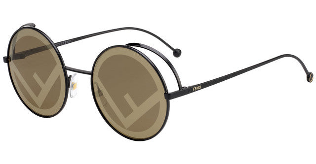 fendi round logo sunglasses