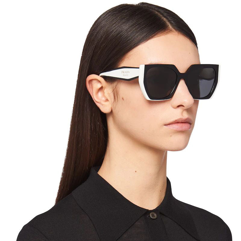 Prada PR15WS Oversized Sunglasses in Black White – Designer Daydream