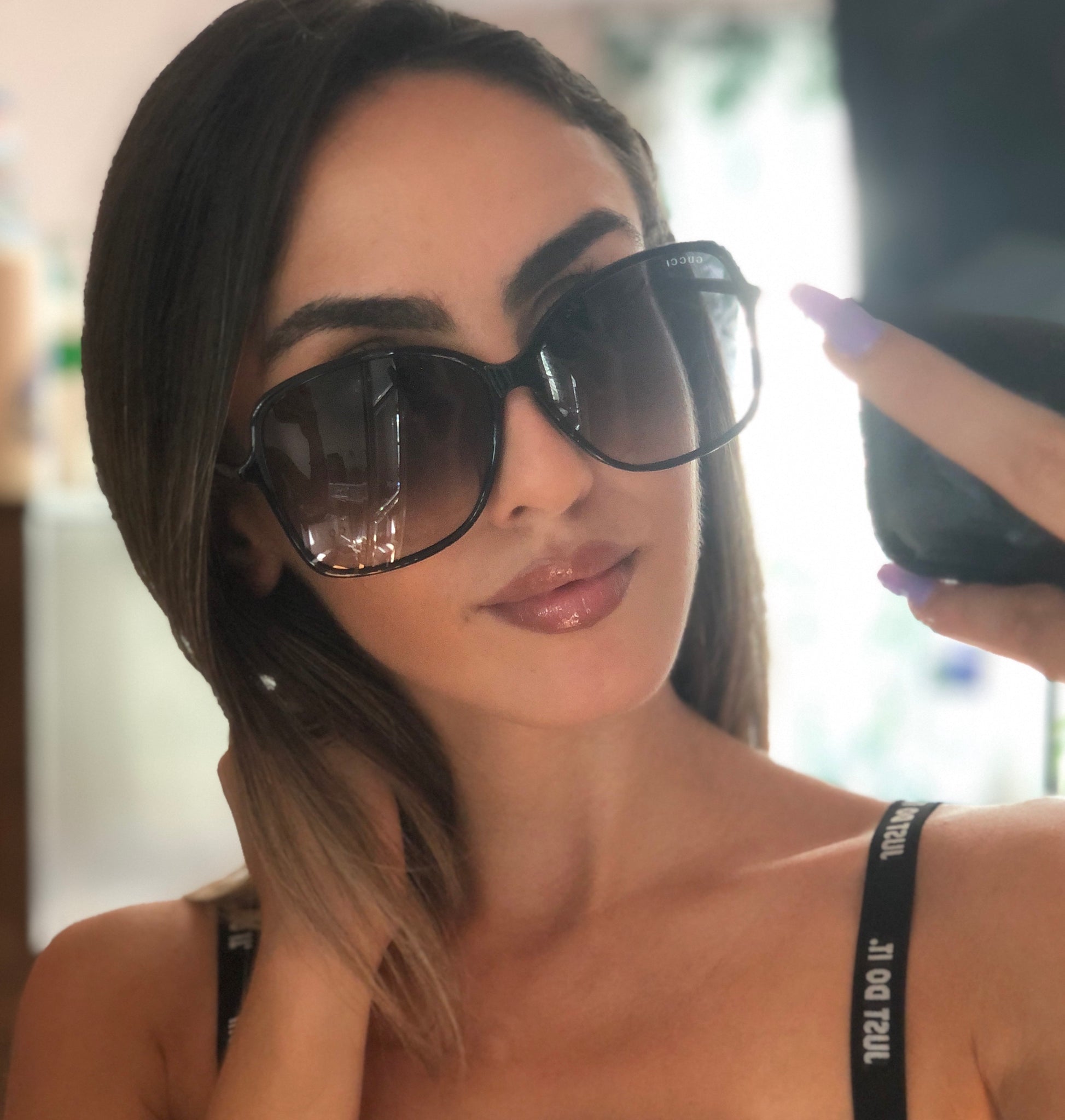 gucci oversized butterfly sunglasses