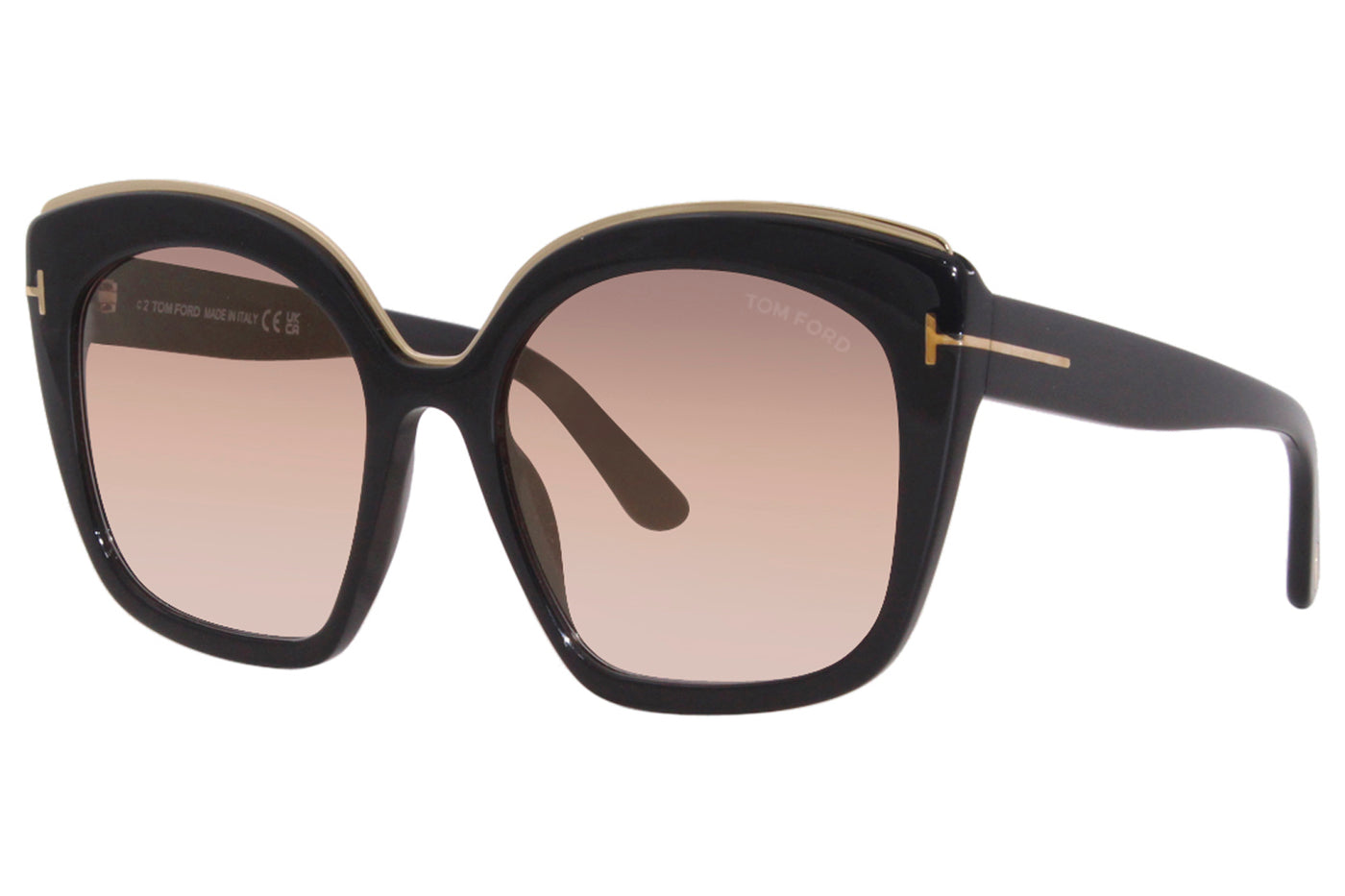 Tom Ford Chantalle FT0944 Black Brown Mirror Sunglasses – Designer Daydream