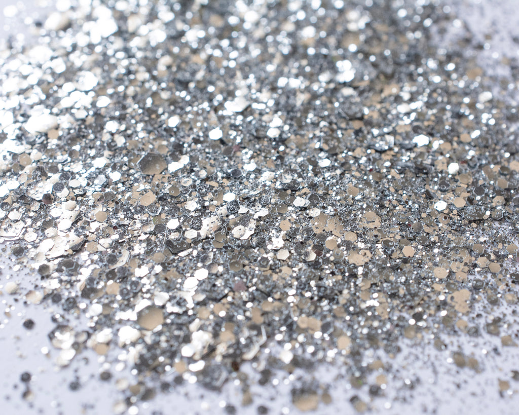 Silver biodegradable glitter - Accessories