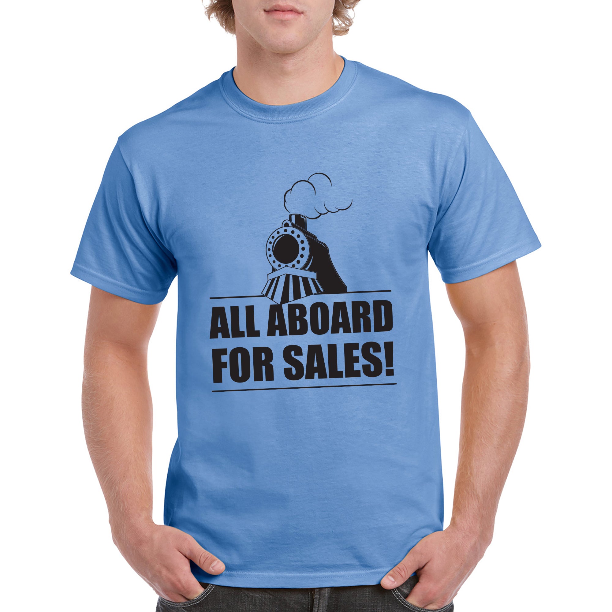 UGP Campus Apparel All Aboard for Sales - Funny Work TV Show Quote T S –  Underground Online Retail