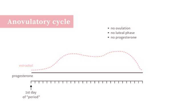 A cycle with no progesterone is an anovulatory cycle