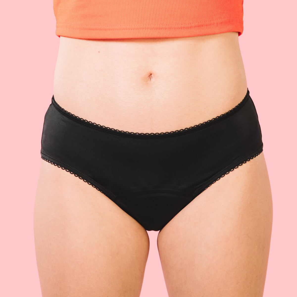 Hello Undies Bikini | Period Underwear | Black