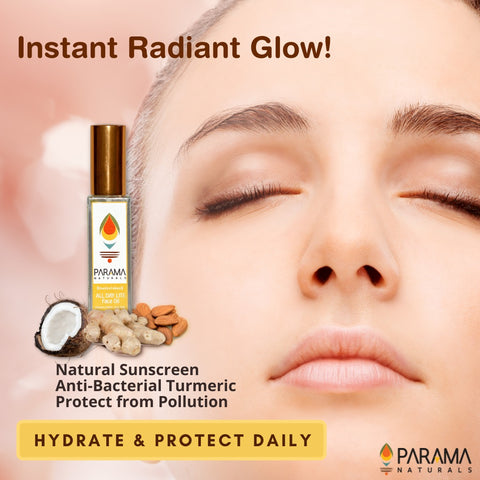 instant radiant glow  with all day lite oil