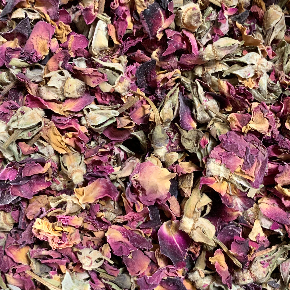 Dried Damask Rose Buds Edible | Rosa × Damascena