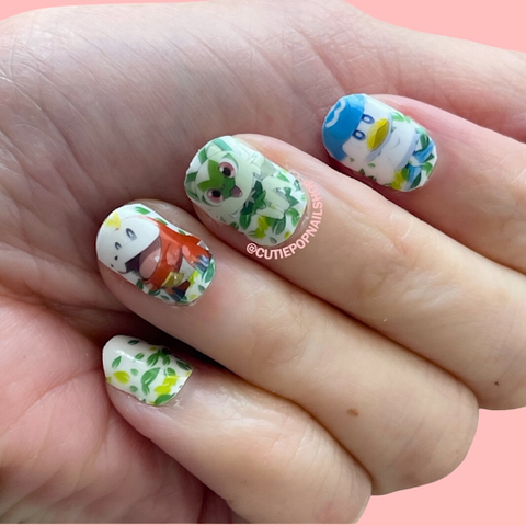 Pokemon Waterslide Nail Decals