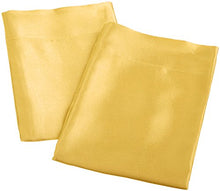 Load image into Gallery viewer, Aiking Home 2 Pieces of Colorful Shiny Satin Queen Size Pillow Cases, Yellow
