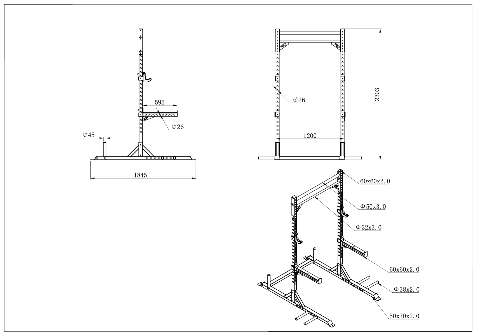 CATCH Commercial Adjustable Bench