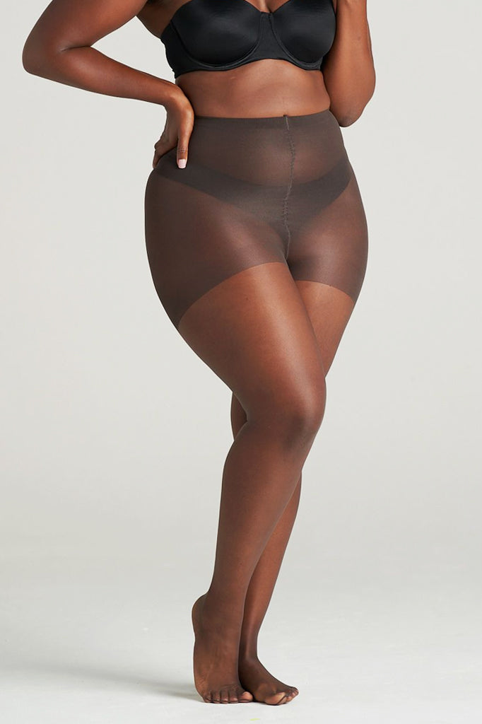 Brown Sugar Ultra Ultra Sheer Pantyhose, Control Top, Sandalfoot, Large,  Jet Black, Queen Size, Shop