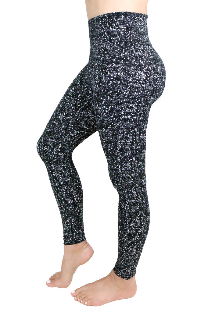 SuperSoft High Waist Grey Cheetah Print Leggings - Women' Leggings