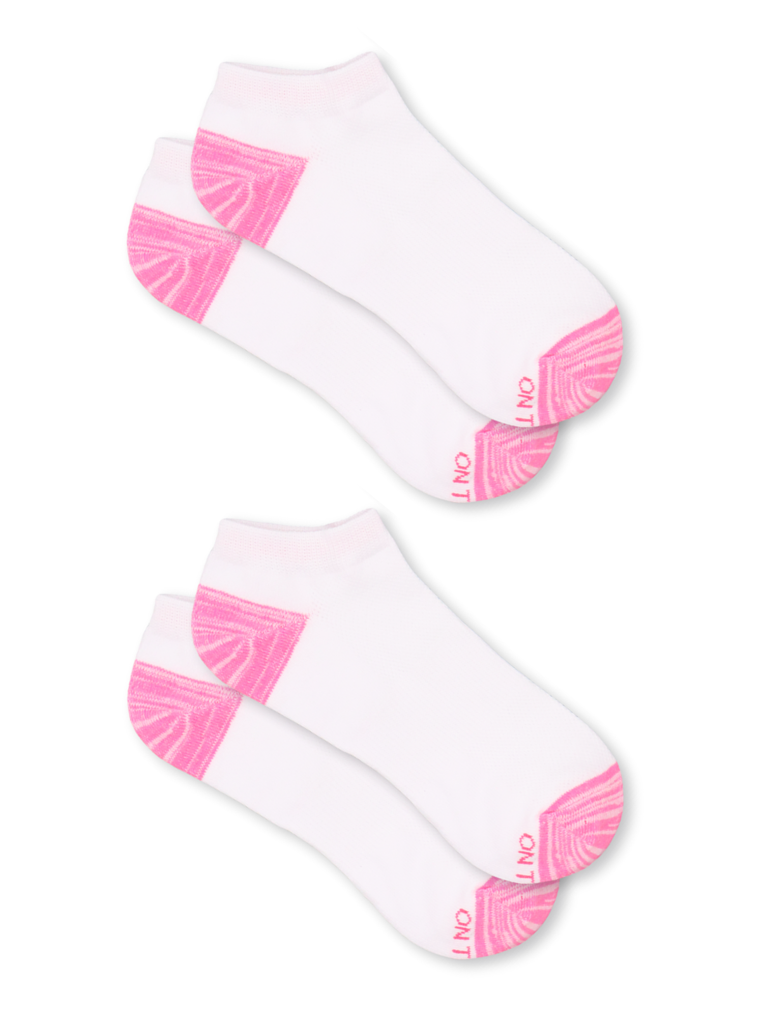 Women's Diamond 6pk Cozy Low Cut Socks - Pink/Ivory/Gray 4-10