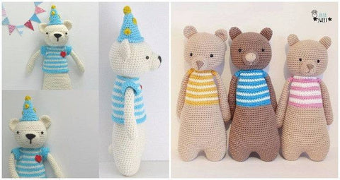 How to personalize an amigurumi pattern customized bear