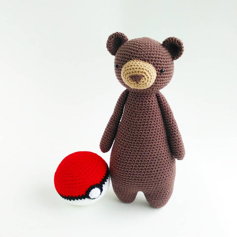 Tall Bear with Pokeball