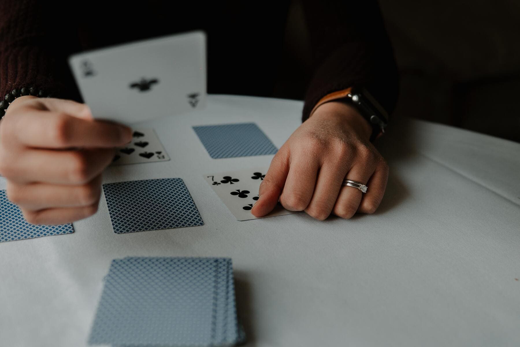 Tarot reading with playing cards