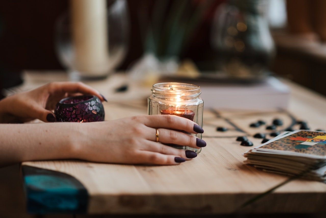 Candle and Tarot