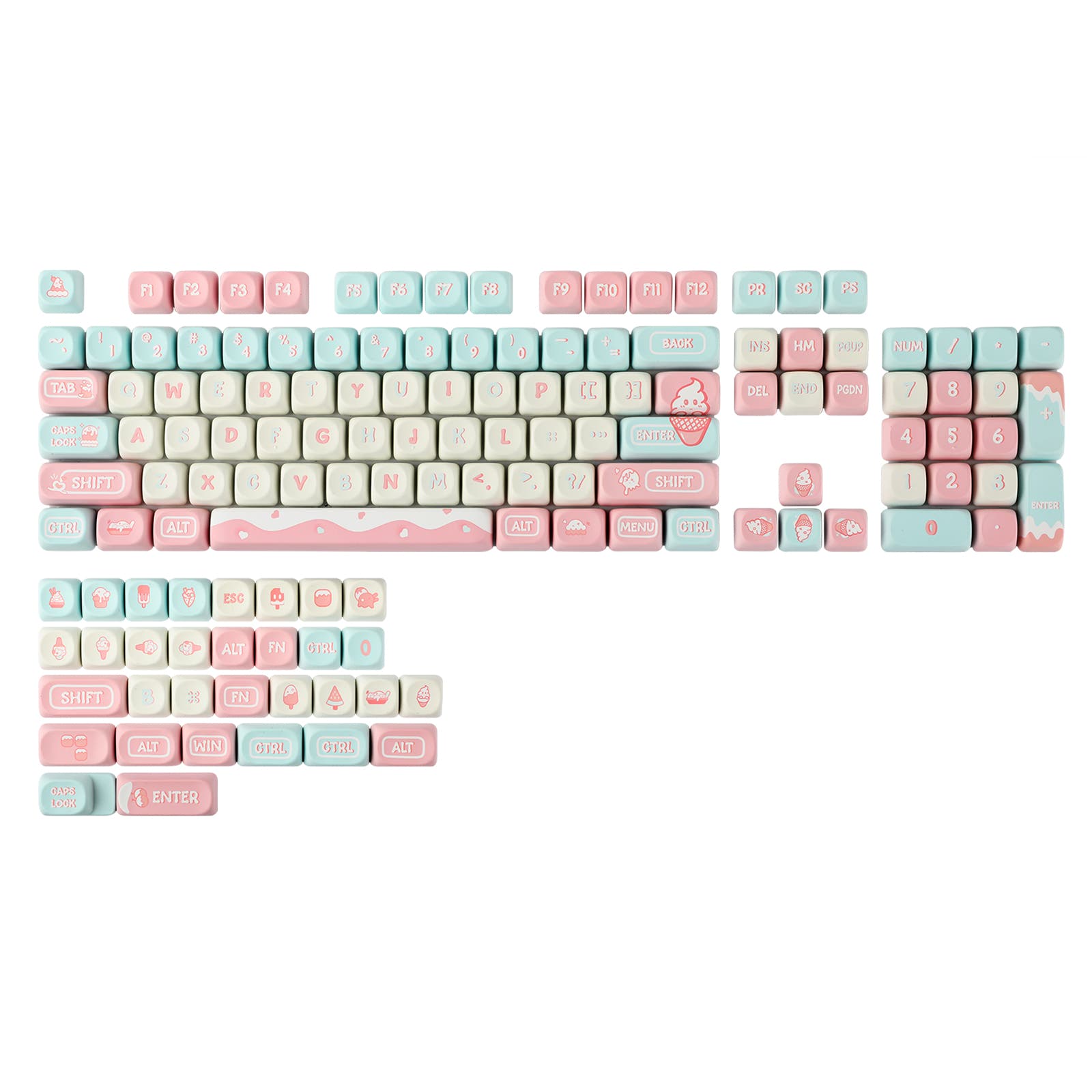 KiiBOOM Ice Cream Dream Keycaps